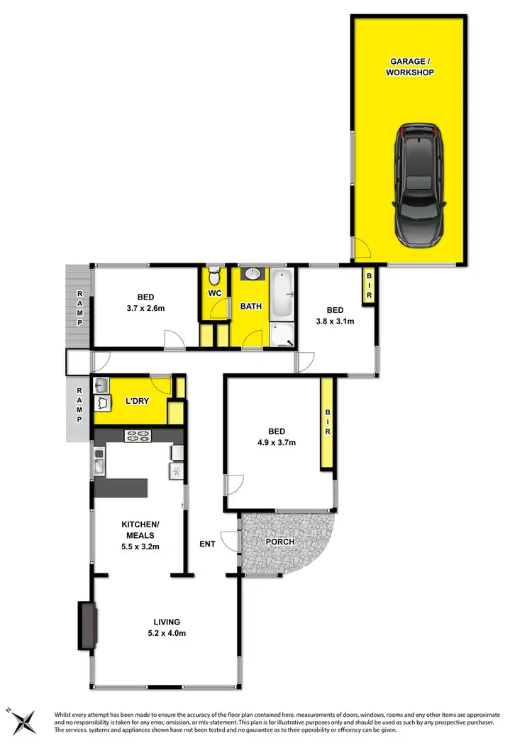 Floorplan of Homely house listing, 1 Trevor Ct, Herne Hill VIC