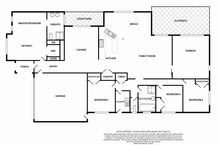 Floorplan of Homely house listing, 74 Melington Dr, Lyndhurst VIC