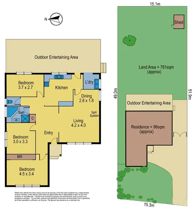 Floorplan of Homely house listing, 3 Everglade Ave, Forest Hill VIC