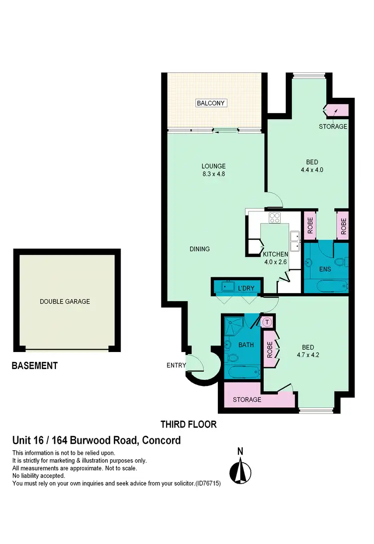 Floorplan of Homely apartment listing, 16G/164 Burwood Rd, Concord NSW