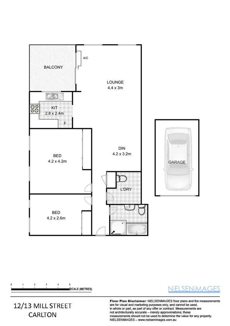 Floorplan of Homely unit listing, 12/13 Mill St, Carlton NSW