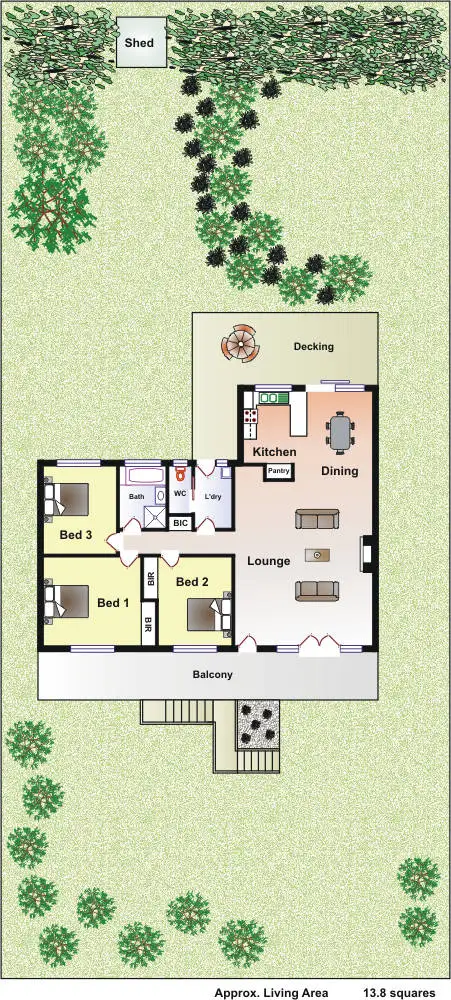 Floorplan of Homely house listing, 83 Andrea St, Rye VIC