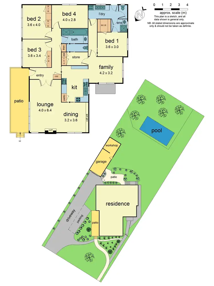 Floorplan of Homely house listing, 34 MOORE Ave, Croydon VIC