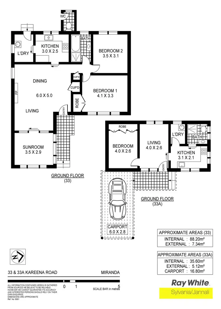 Floorplan of Homely house listing, 33 Kareena Rd, Miranda NSW