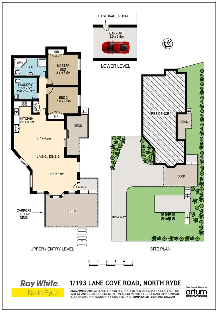 Floorplan of Homely villa listing, 1/193 Lane Cove Rd, North Ryde NSW