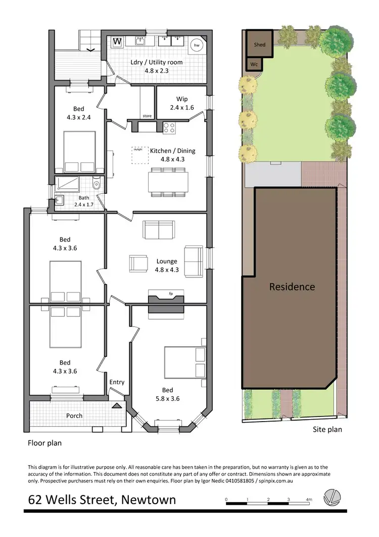 Floorplan of Homely house listing, 62 Wells St, Newtown NSW