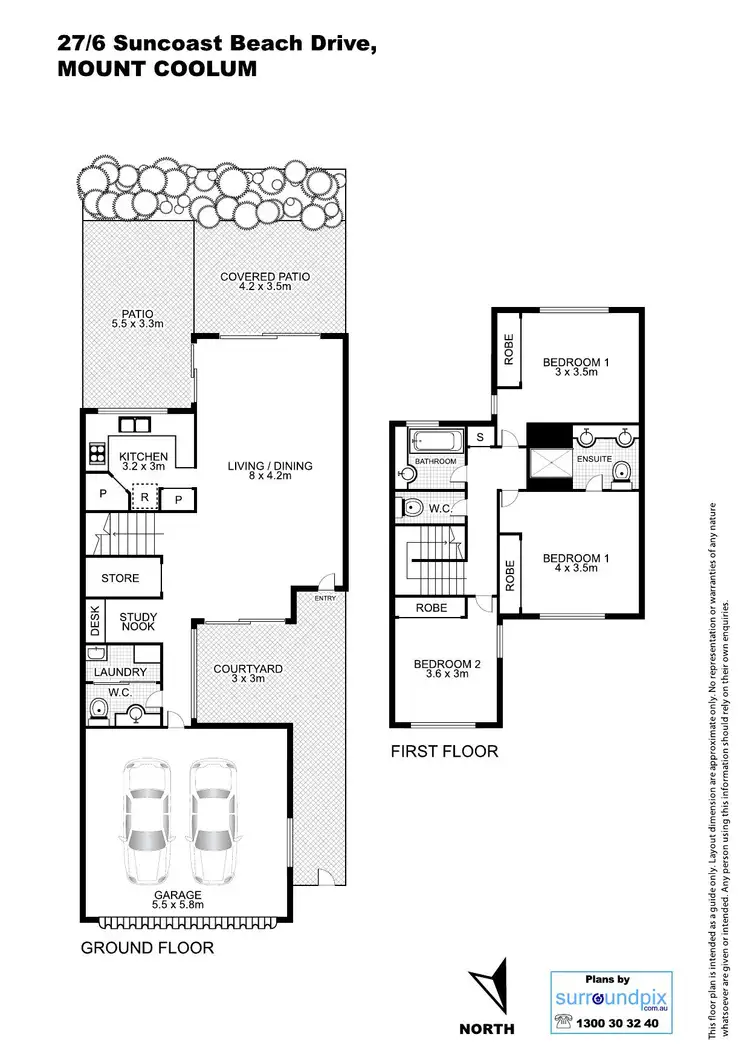 Floorplan of Homely townhouse listing, 27/6 Suncoast Beach Dr, Mount Coolum QLD