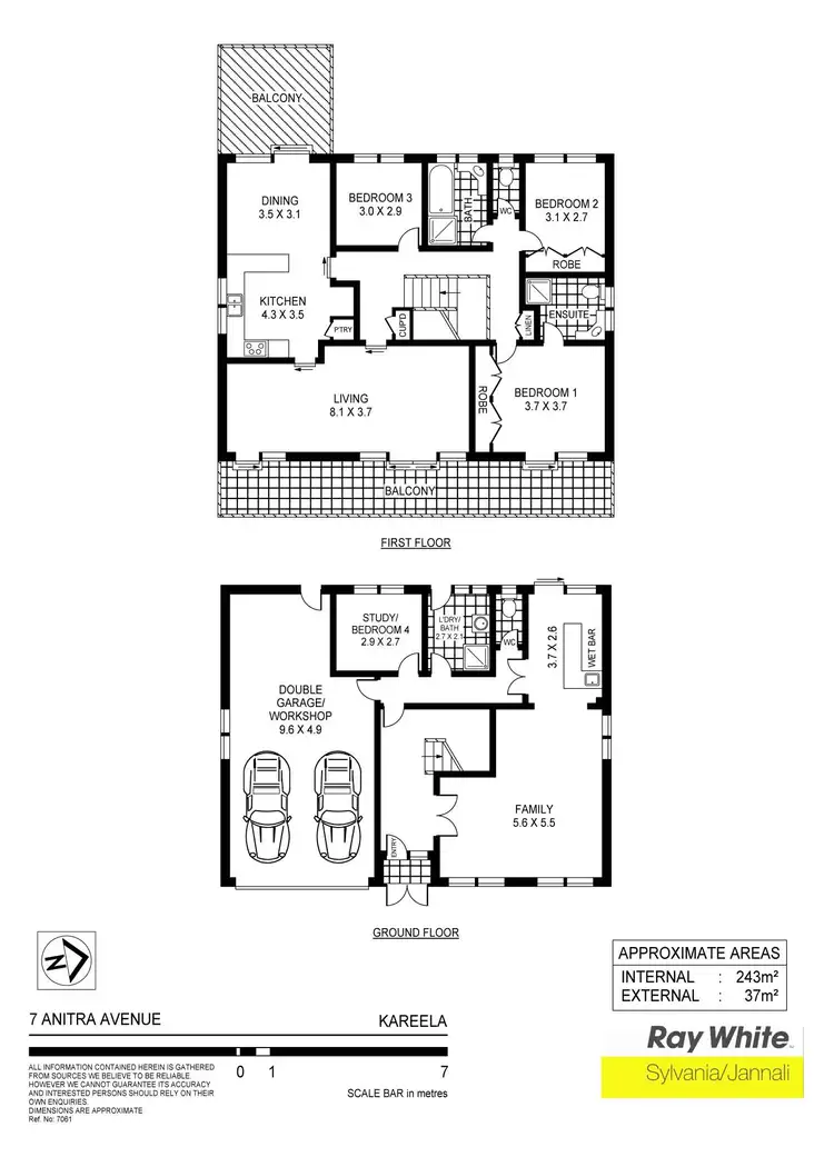 Floorplan of Homely house listing, 7 Anitra Ave, Kareela NSW