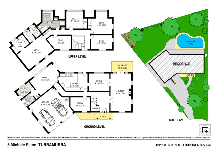 Floorplan of Homely house listing, 3 Michele Pl, Turramurra NSW