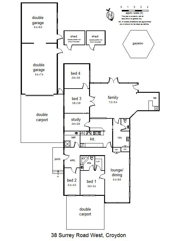 Floorplan of Homely house listing, 38 Surrey Road W, Croydon VIC