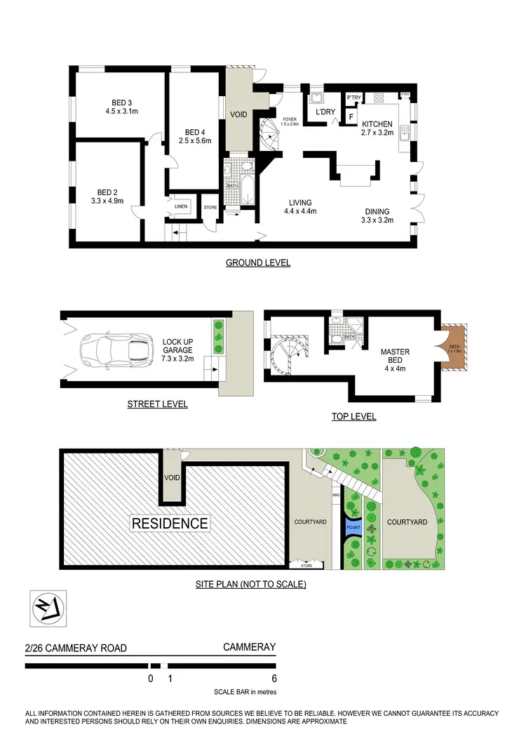 Floorplan of Homely house listing, Residence 2 26 Cammeray Rd, Cammeray NSW