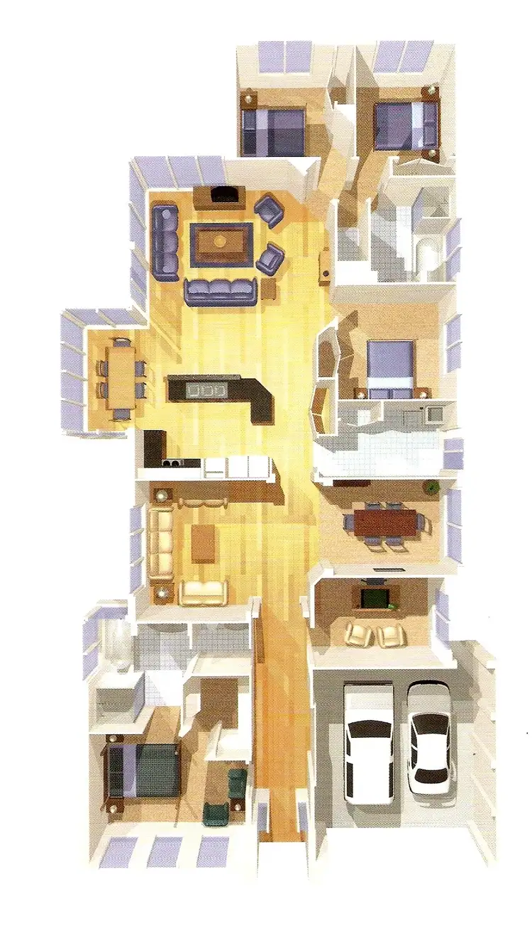 Floorplan of Homely house listing, 5 Beldarry Ct, Mount Martha VIC