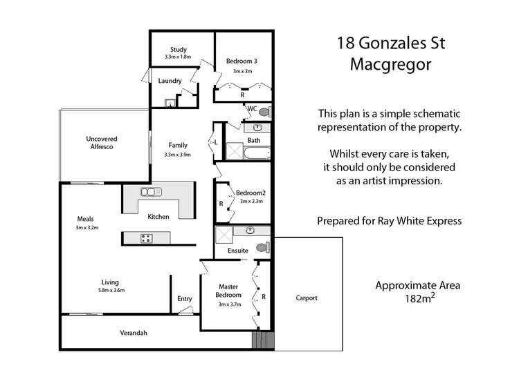 Floorplan of Homely house listing, 18 Gonzales St, Macgregor QLD