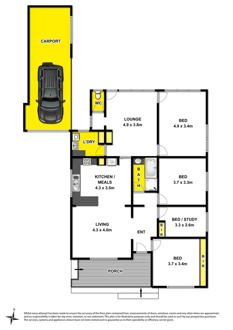 Floorplan of Homely house listing, 3 Dorothy Ave, Belmont VIC