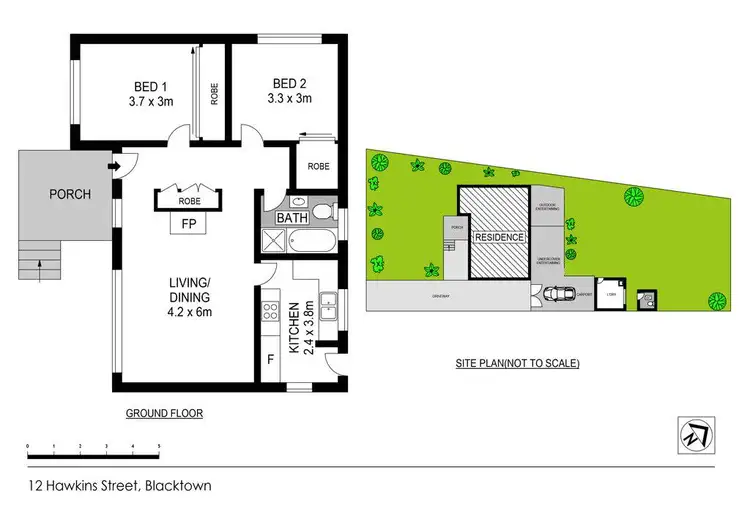 Floorplan of Homely house listing, 12 Hawkins Street, Blacktown NSW 2148