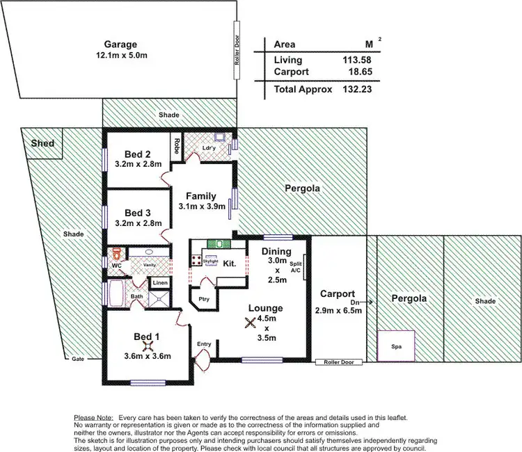 Floorplan of Homely house listing, 1 Cashel Pl, Morphett Vale SA