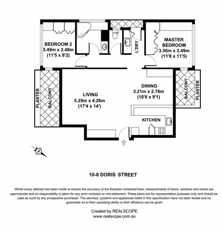 Floorplan of Homely apartment listing, 10/8 Doris St, West End QLD