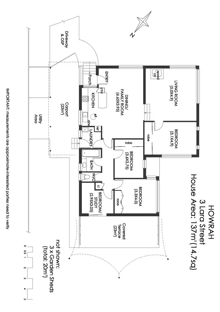 Floorplan of Homely house listing, 3 Lara St, Howrah TAS