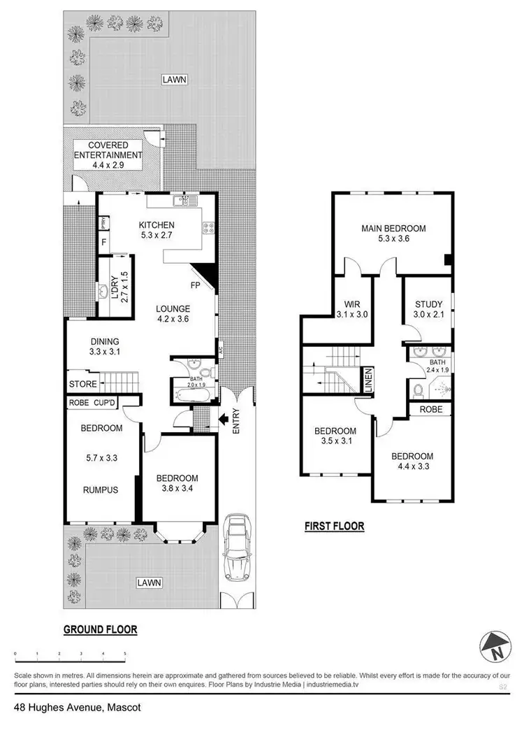 Floorplan of Homely house listing, 48 Hughes Ave, Mascot NSW