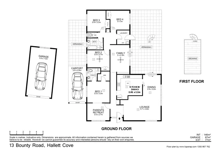 Floorplan of Homely house listing, 13 Bounty Rd, Hallett Cove SA