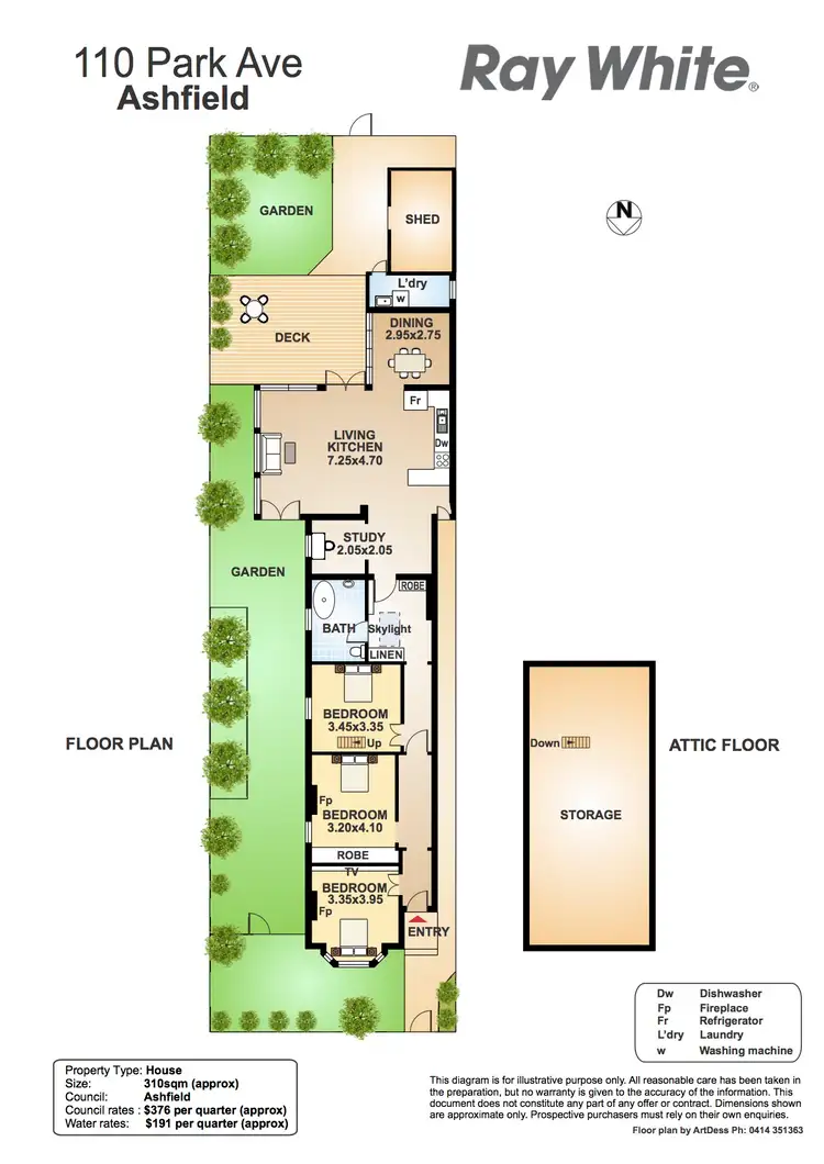 Floorplan of Homely house listing, 110 Park Ave, Ashfield NSW