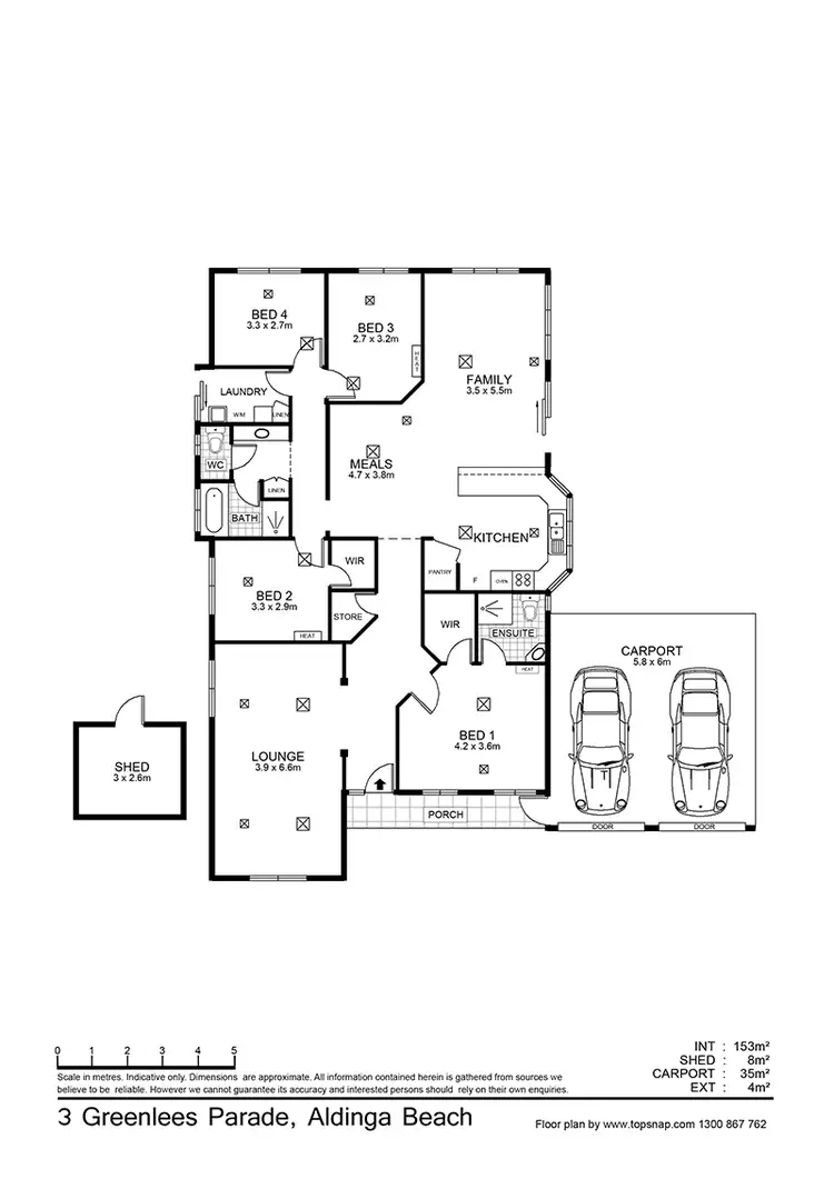 Floorplan of Homely house listing, 3 Greenlees Pde, Aldinga Beach SA