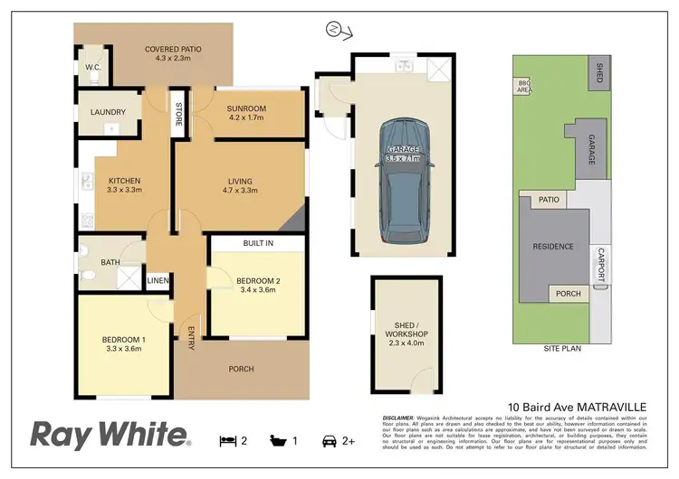 Floorplan of Homely house listing, 10 Baird Ave, Matraville NSW