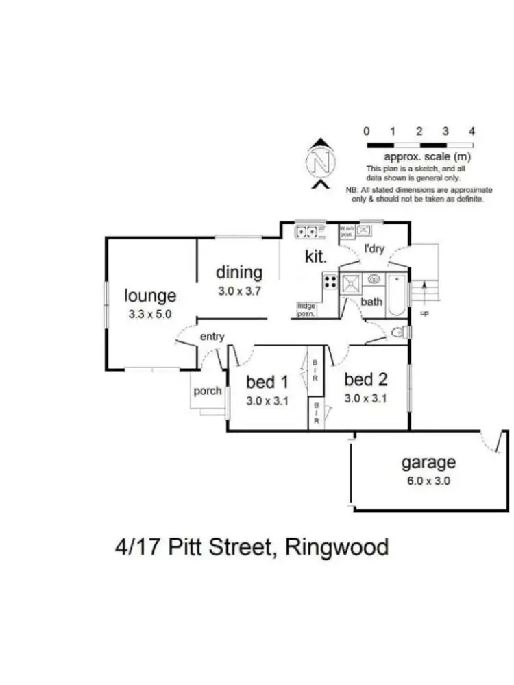 Floorplan of Homely unit listing, 4/17 Pitt St, Ringwood VIC