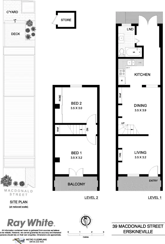 Floorplan of Homely house listing, 39 Macdonald St, Erskineville NSW