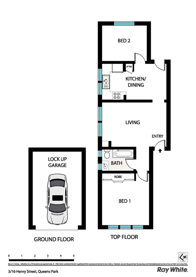 Floorplan of Homely apartment listing, 3/16 Henry St, Queens Park NSW
