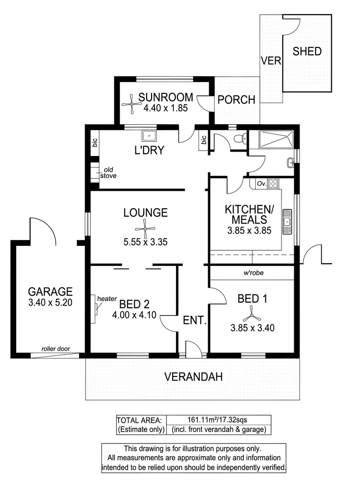 Floorplan of Homely house listing, 19 Cawthorne St, Thebarton SA