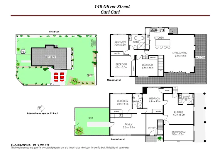Floorplan of Homely house listing, 140 Oliver St, Curl Curl NSW