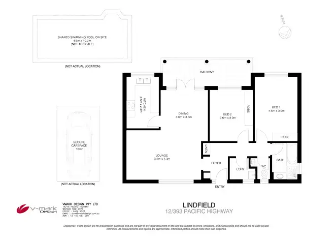 Floorplan of Homely unit listing, 12/393 Pacific Hwy, Lindfield NSW