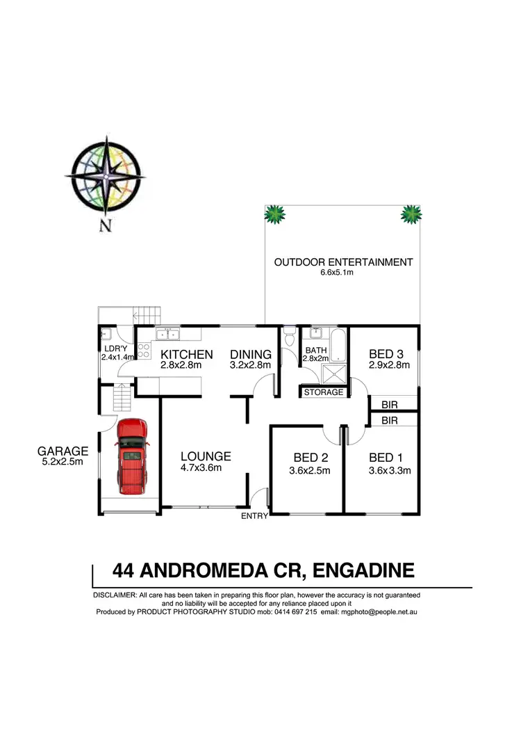 Floorplan of Homely house listing, 44 Andromeda Cres, Engadine NSW