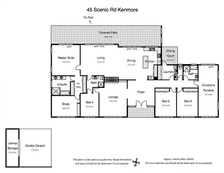 Floorplan of Homely house listing, 45 Scenic Rd, Kenmore QLD