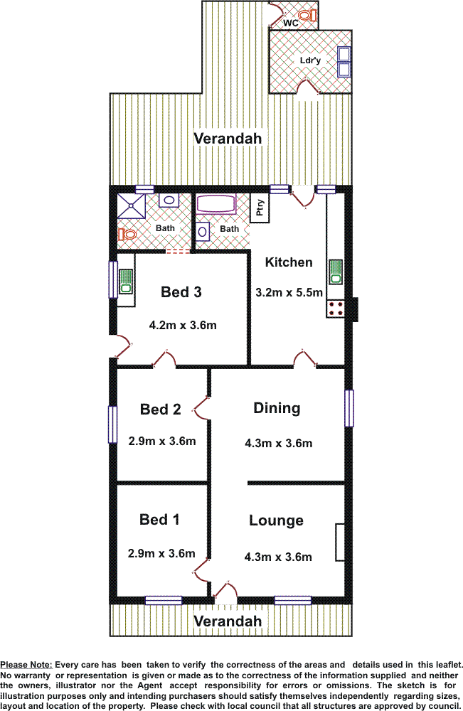 Floorplan of Homely house listing, 6 & 6A Ireland Street, Wallaroo SA 5556