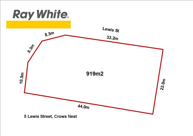 Floorplan of Homely land listing, 5 Lewis Street, Crows Nest QLD 4355