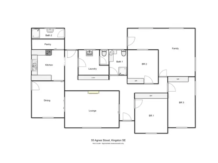 Floorplan of Homely house listing, 55 Agnes Street, Kingston Se SA 5275
