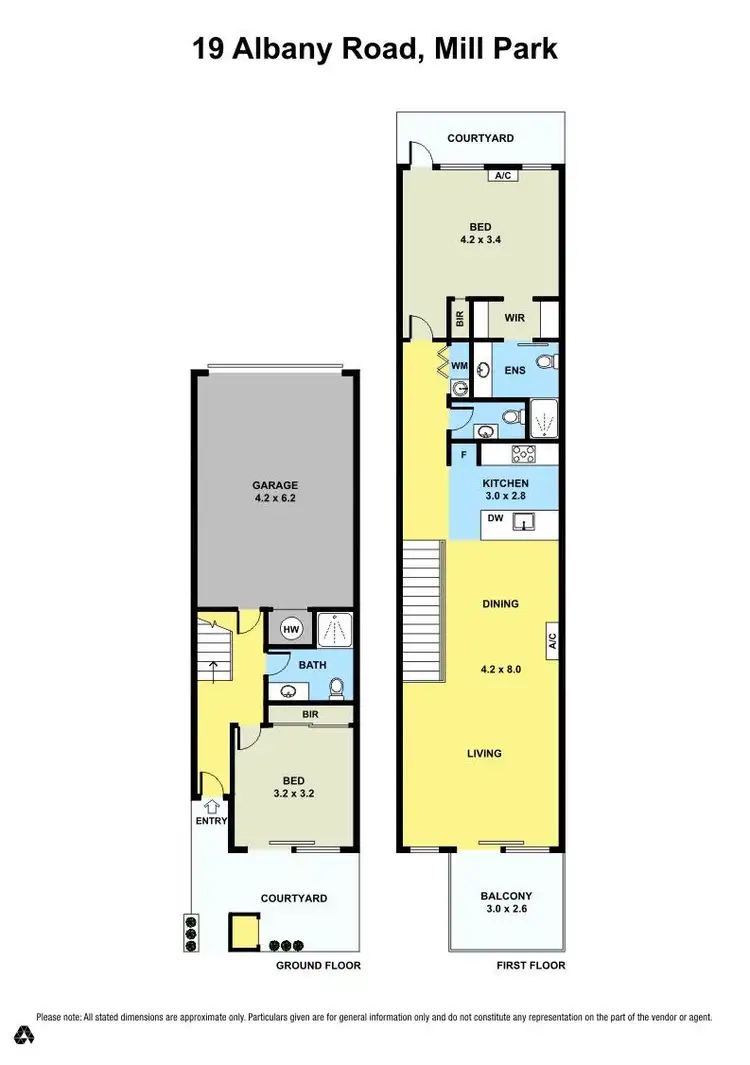 Floorplan of Homely townhouse listing, 19 Albany Road, Mill Park VIC 3082