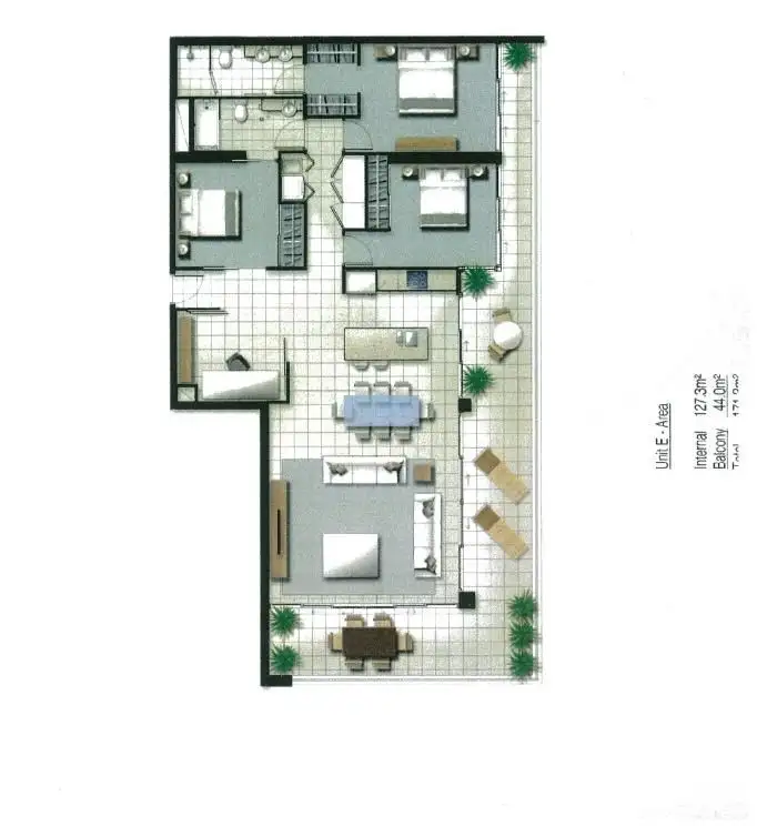 Floorplan of Homely house listing, 704/15 Compass Drive, Biggera Waters QLD 4216