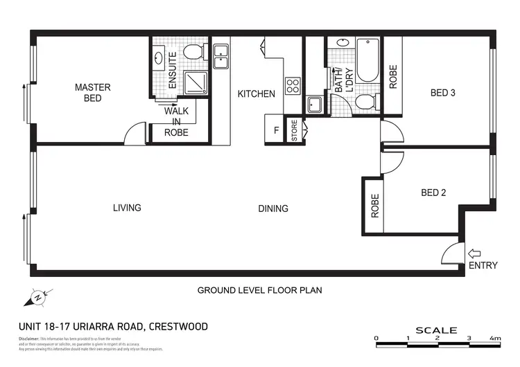 Floorplan of Homely apartment listing, 18C/17 Uriarra Road, Queanbeyan NSW 2620