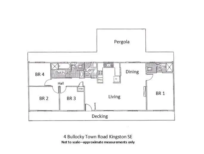 Floorplan of Homely house listing, 4 Bullocky Town Road, Kingston Se SA 5275