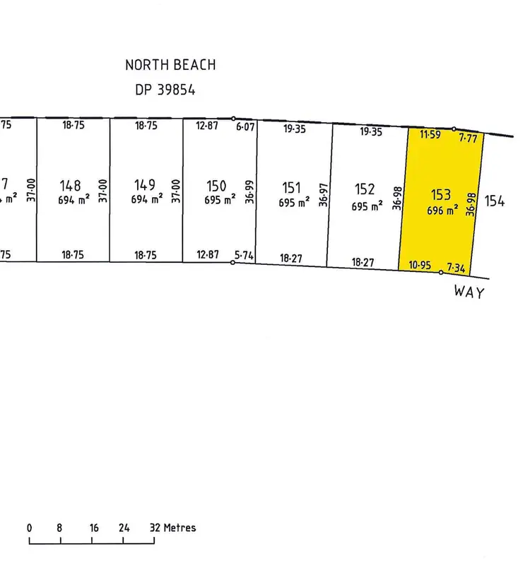 Floorplan of Homely land listing, 87 (Lot 153) Pommern Way, Wallaroo SA 5556