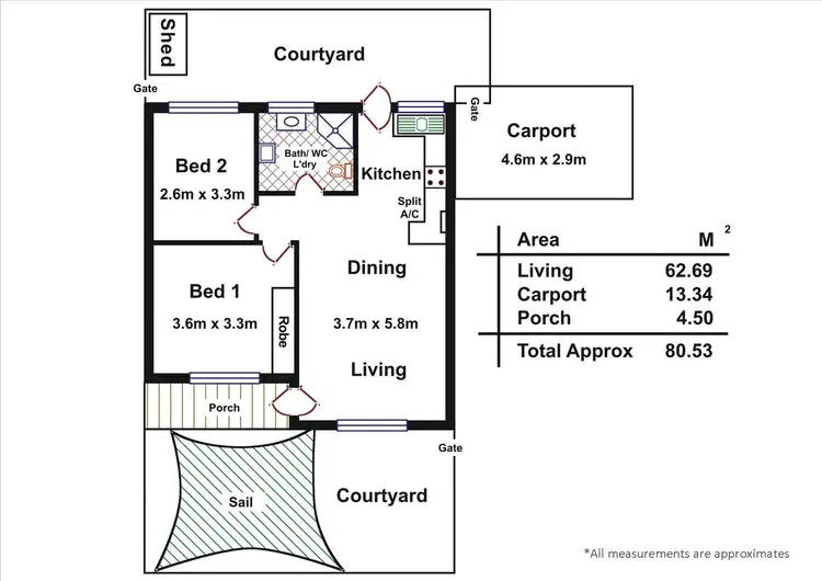 Floorplan of Homely unit listing, 4/105 Ledger Road, Beverley SA 5009