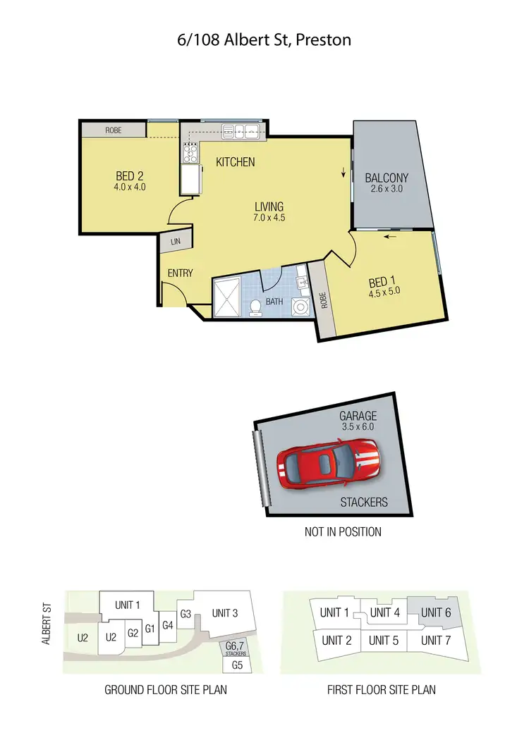 Floorplan of Homely apartment listing, 6/108 Albert Street, Preston VIC 3072