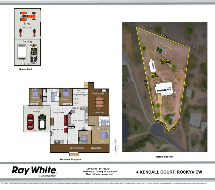 Floorplan of Homely house listing, 4 Kendall Court, Rockyview QLD 4701