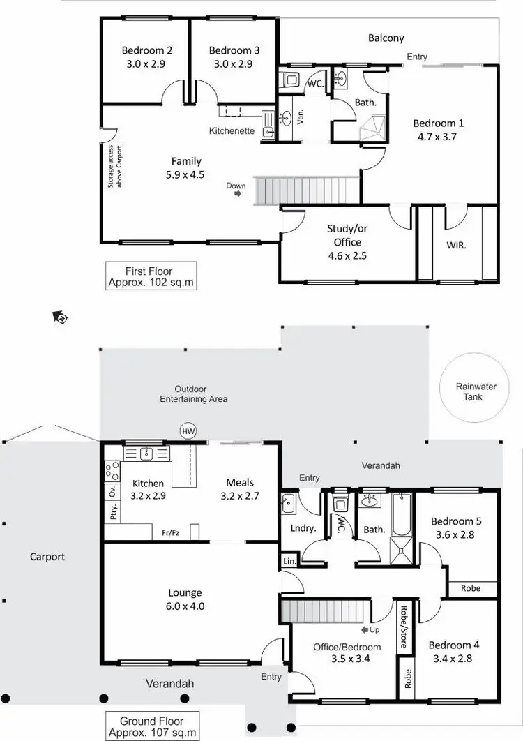 Floorplan of Homely house listing, 17 Laffer Street, Loxton SA 5333
