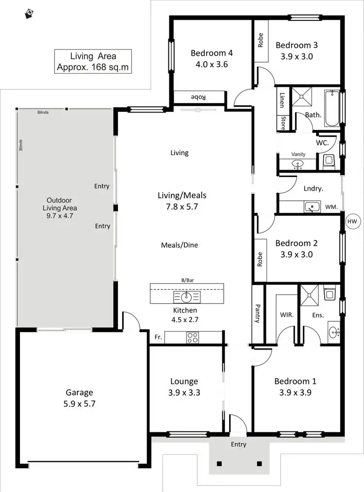 Floorplan of Homely house listing, 46 Jarvis Street, Berri SA 5343