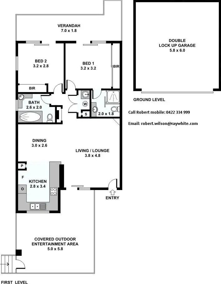 Floorplan of Homely unit listing, 3/15 Cardross Street, Yeerongpilly QLD 4105