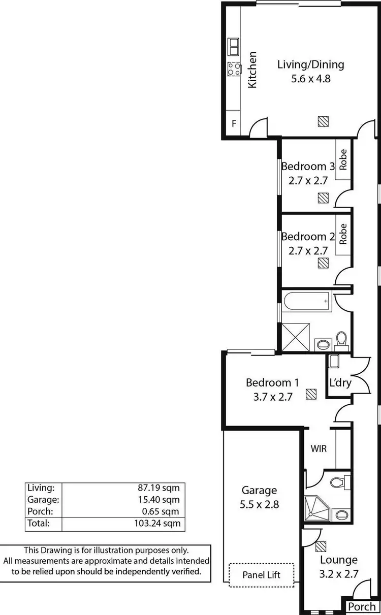 Floorplan of Homely house listing, 73 Centenary Circuit, Andrews Farm SA 5114